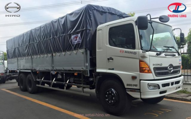 Xe tải mui bạt Hino 500 FL 15 tấn thùng dài 9,1m, ga cơ đời 2017 - XE ...